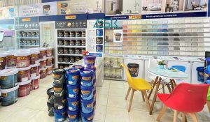 Cách phối màu sơn mặt tiền ấn tượng