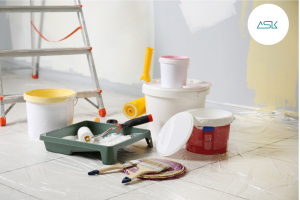 Các dụng cụ sơn cần có khi thi công