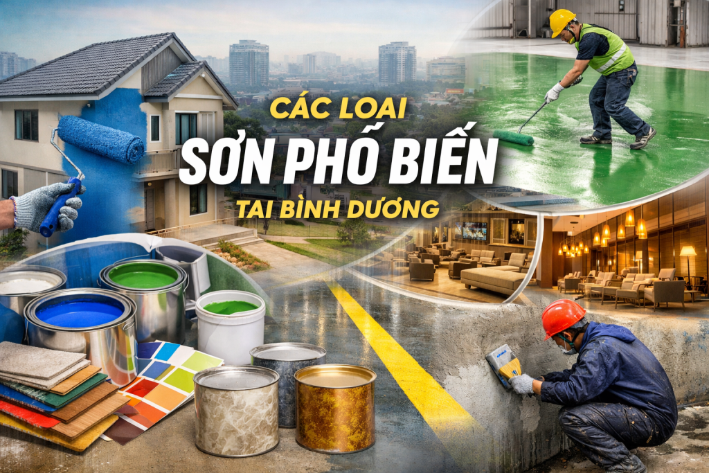 Các loại sơn phổ biến tại Bình Dương