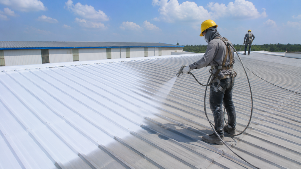 Thi công sơn lại mái tôn nhà xưởng Dầu Tiếng – chống rỉ, chống nóng, chống dột hiệu quả